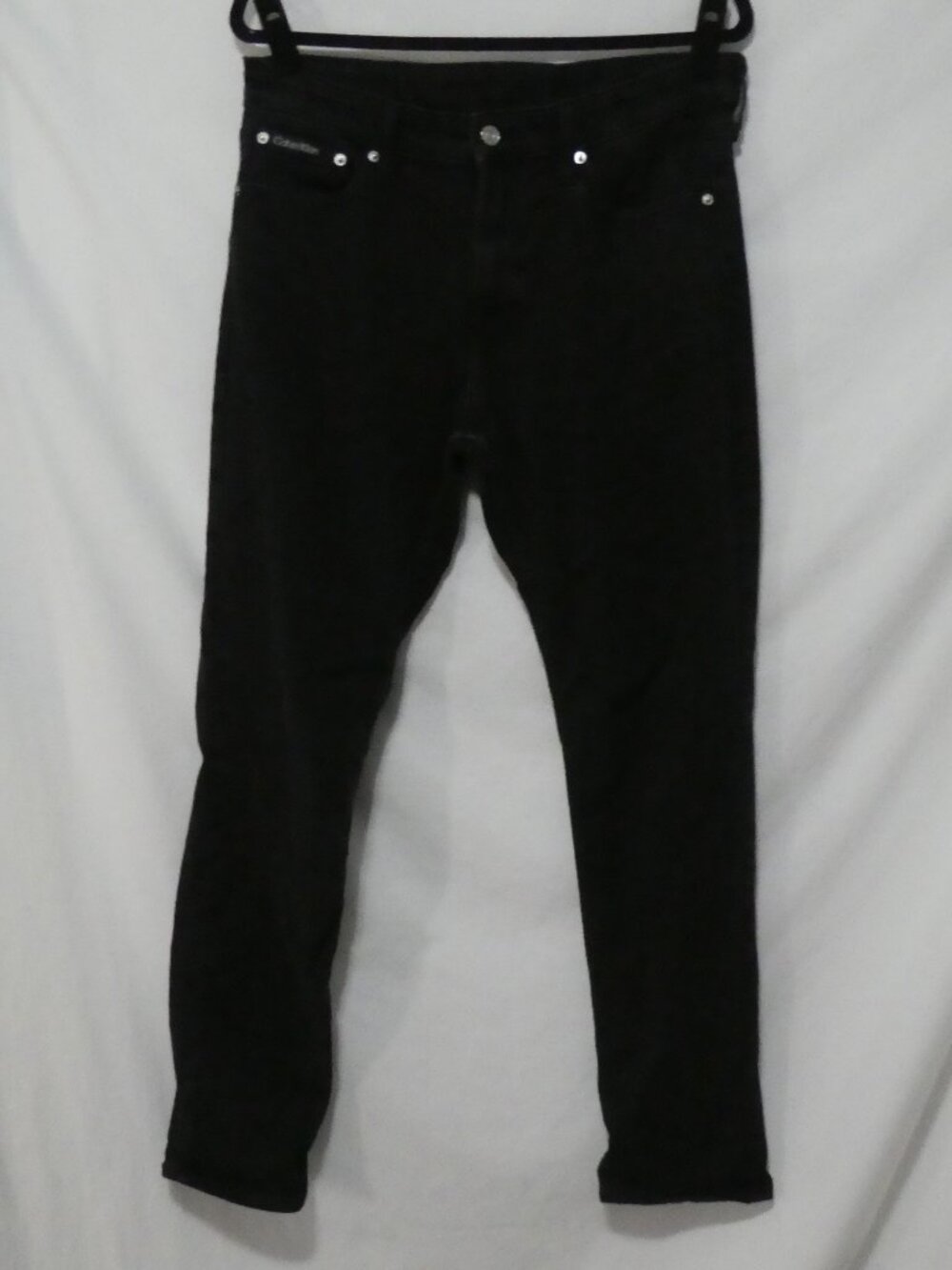 CALVIN KLEIN Slim Men's Black Slim Fit Jeans - size W34 L32